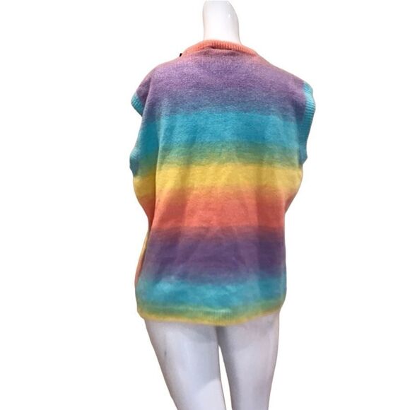 Boohoo Tye dye Knit Sweater Vest Sz.L NWT - Picture 4 of 4